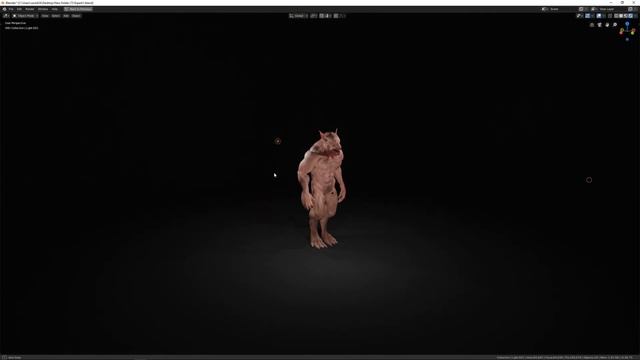 Werewolf 3d model WIP01 смотреть онлайн