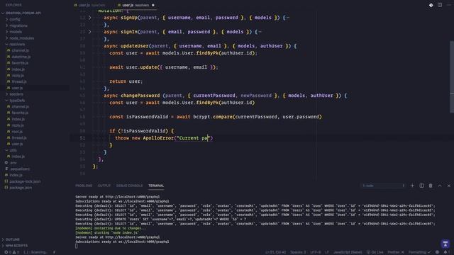 GraphQL From Ground Up - Changing user password 32 смотреть онлайн