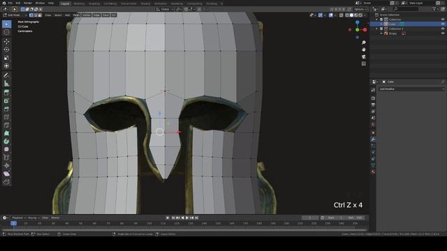 Простенький греческий шлем за 10 минут в Blender! Part1 (Modeling) смотреть онлайн