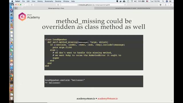 Вебинар «Метапрограммирование в Ruby» смотреть онлайн