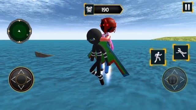 Stickman Flying Jet Super Rescue Hero смотреть онлайн