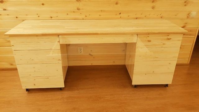 Письменный стол из массива своими руками Desk made of solid wood with his own hands смотреть онлайн