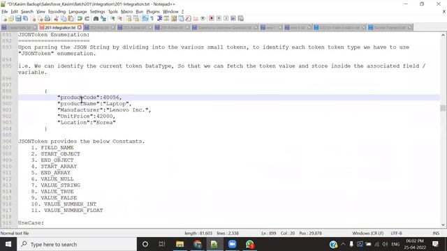 Session6 JSON Parser (De-Seralization) in salesforce apex смотреть онлайн