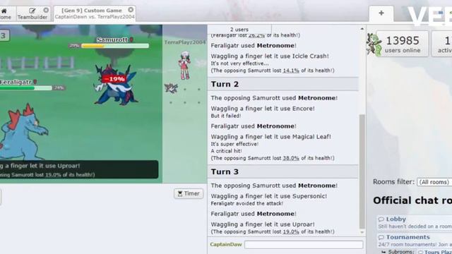 Starter Pokemon Metronome Tournament - Top 32 - Hisuian Samurott Vs Feraligatr смотреть онлайн