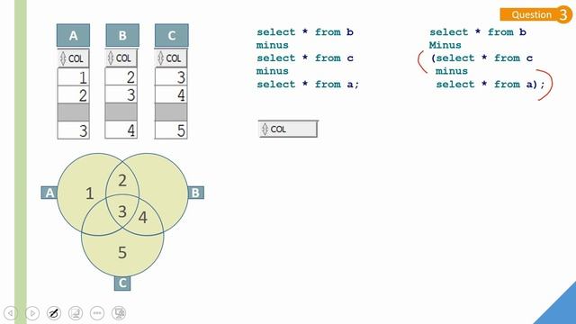 Oracle online certification exam questions and answers Question 2|Oracle SET Operator based questio смотреть онлайн