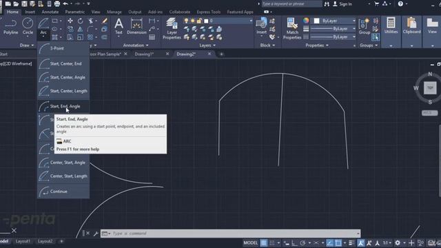 13 Arc AUTODESK AUTOCAD 3D DRAWING TECHNIQUES смотреть онлайн