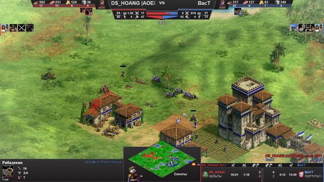 Самый БЕЗУМНЫЙ матч осени в Age Of Empires 2?! Hoang за работой!
