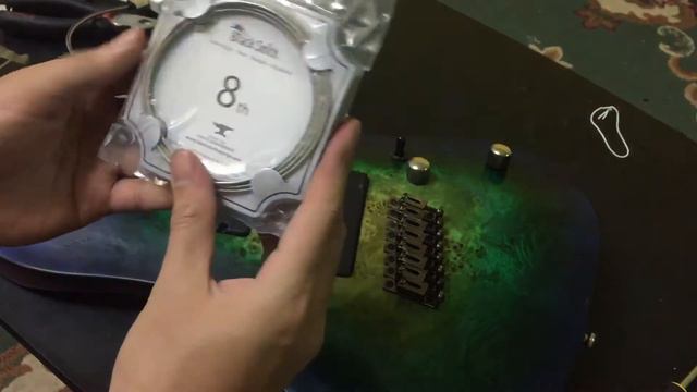 Unboxing Blacksmith 9-80 set for my 8 string guitar смотреть онлайн