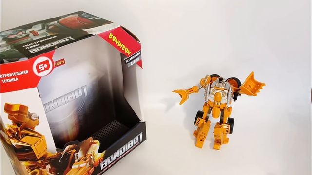Робот-трансформер строительная техника 2 в 1 "Bondibot. Робот-трактор" от компании BONDIBON смотреть онлайн