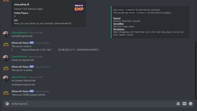 Minecraft Status (Discord Bot) trailer смотреть онлайн