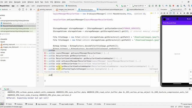 How to print RecyclerView content in a PDF file from your Android App? - Android 13 | API 33 смотреть онлайн