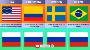 Countries Love or Hate  Russia & Why ? | Data Counter