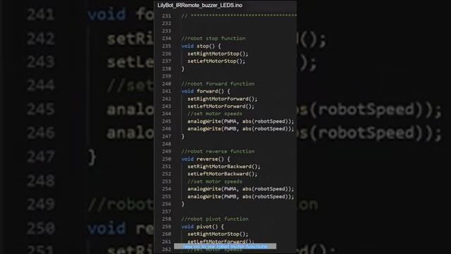 Lily∞Bot: IR Remote Control, Pt IV - Arduino Sketch Helper Functions смотреть онлайн