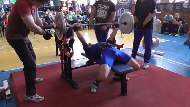 468 Порошин Александр. Жим лежа 120 кг. Кубок Украины 2015 (UPC) смотреть онлайн