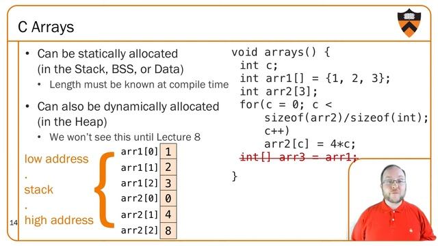 COS 217 Fall 2020 Lecture6 - Pointers, Arrays, and Strings смотреть онлайн