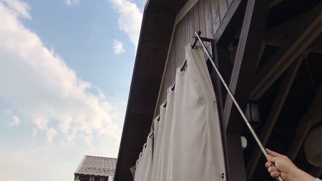 Как мы защищаем открытую беседку от дождя, ветра и снега. Шторы и система крепления! смотреть онлайн