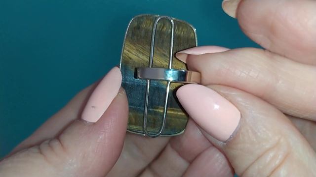 ШЕЛКОВИСТЫЙ ЗАЩИТНИК - ТИГРОВЫЙ ГЛАЗ, КОЛЬЦА, СЕРЬГИ, КУЛОНЫ, КОЛЛЕКЦИЯ В МЕЛЬХИОРЕ, РУЧНАЯ РАБОТА, смотреть онлайн