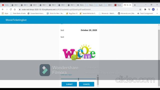 IBM Node Red App Created UI to Movie Ticketing Bot(CVGR-MTB-NRED-UI-24-10-2020) смотреть онлайн