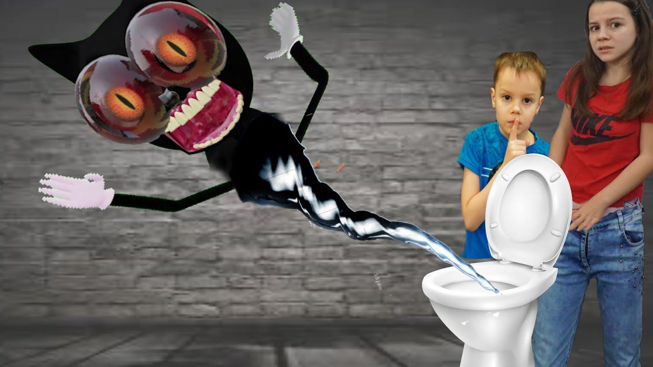 Как мы слили КАРТУН КЭТа в унитаз Cartoon Cat in real life 2 серия смотреть онлайн