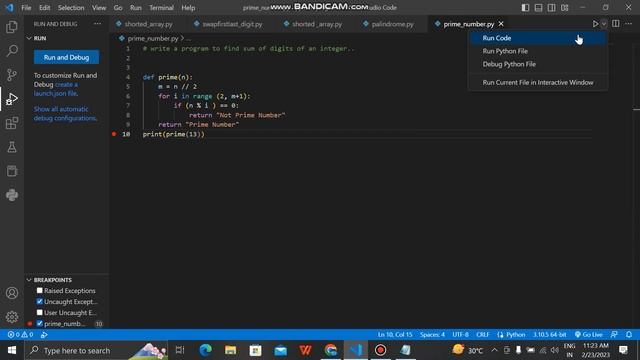 PROGRAM TO FIND PRIME NUMBER OR NOT IN PYTHON смотреть онлайн