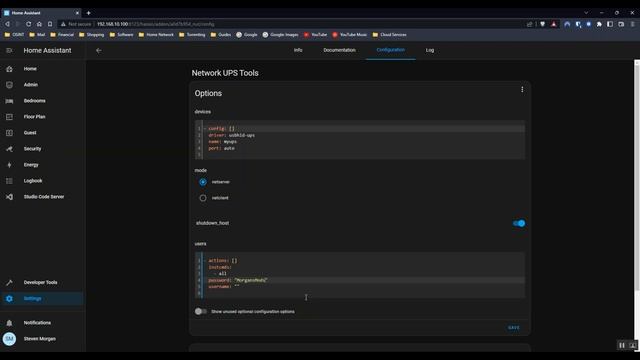 Home Assistant UPS Monitoring With NUT Addon #homeassistant #energymeter #smarthome #diy