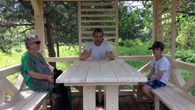 Отзыв по беседке "Фахверк". МАСТЕРСКАЯ БЕСЕДОК. смотреть онлайн