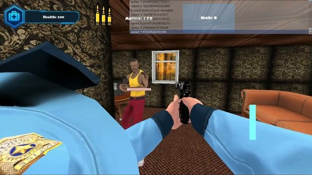 Police Game Test Run - Created on Coppercube 6.5.1 смотреть онлайн