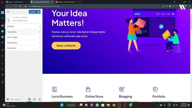 How to Add a Loading Animation Your Logo WordPress Website | কস্টম লোডিং সেট смотреть онлайн
