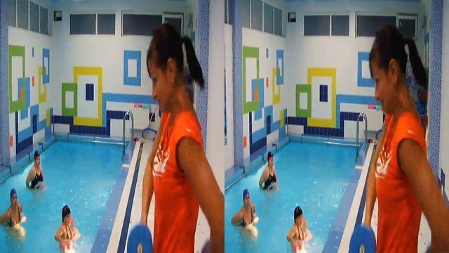 Aquafitness With Aqua Dumbbells.3d