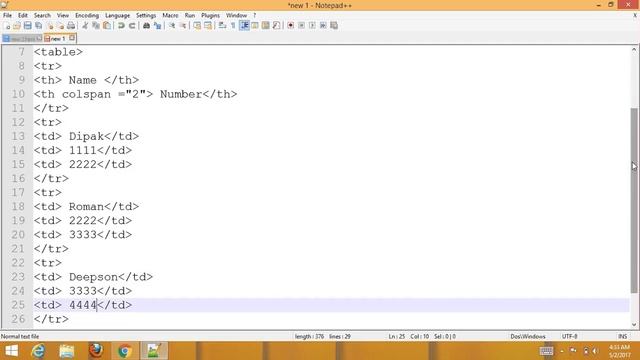 How to make HTML table with colspan using html and css? смотреть онлайн