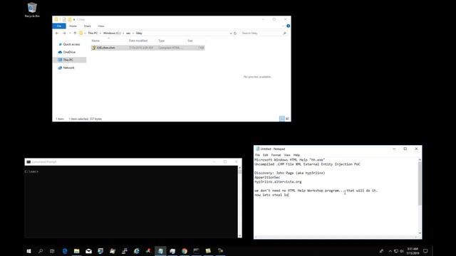 Microsoft Uncompiled HTML Help CHM File - XML External Entity Injection смотреть онлайн