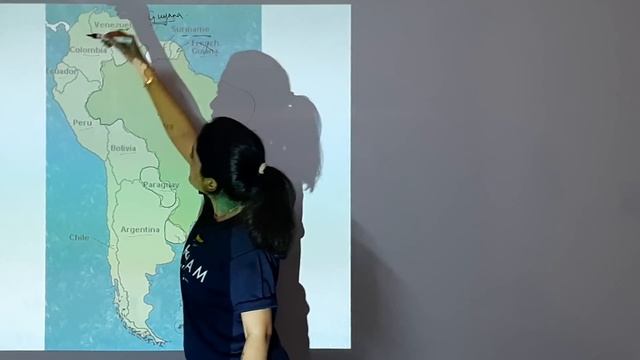 World Map: SOUTH AMERICA Political Map - Learn all countries on map смотреть онлайн