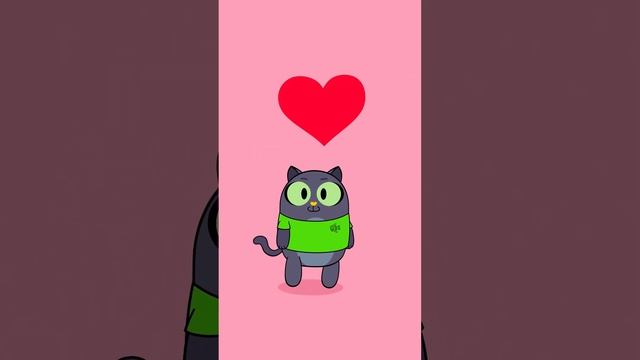 Отправь тому, о ком сейчас думаешь ❤️ #14февраля #анимация #валентинка #котик #любовь