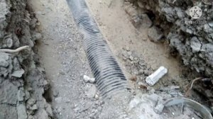 Гофрированные канализационные  трубы, замена магистрали.