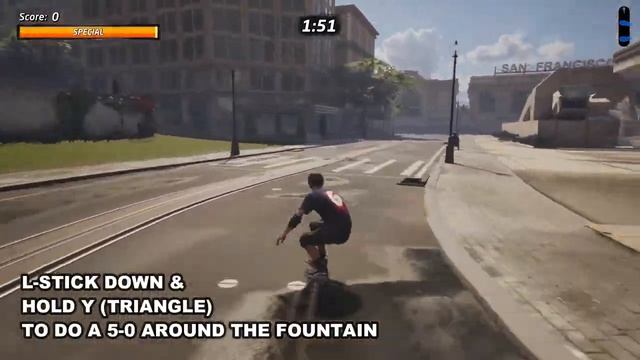 Streets: How to 5-0 Around the Fountain | Tony Hawk's Pro Skater 1+2 (Gameplay Walkthrough) смотреть онлайн