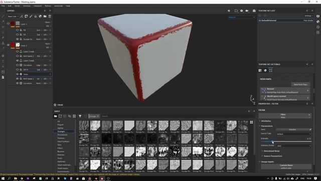 Маскирование UV швов в Substance Painter смотреть онлайн