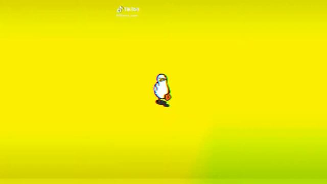 Утка шагает на разноцветном фоне под песню Gassed Up Nebu Kiniza | Gassed Up Duck смотреть онлайн
