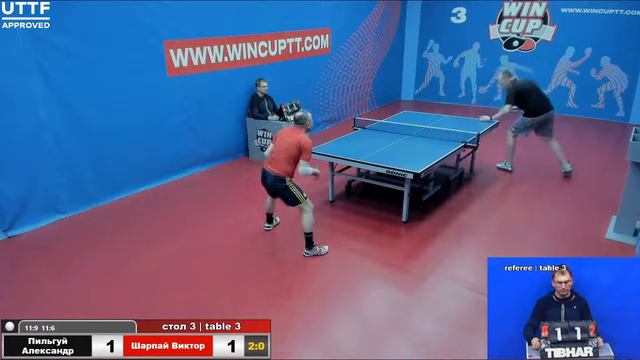 Пильгуй Александр 3-1 Шарпай Виктор  Турнир Восток 3 WINCUP 21.05.21 Прямая Трансляция Зал 3