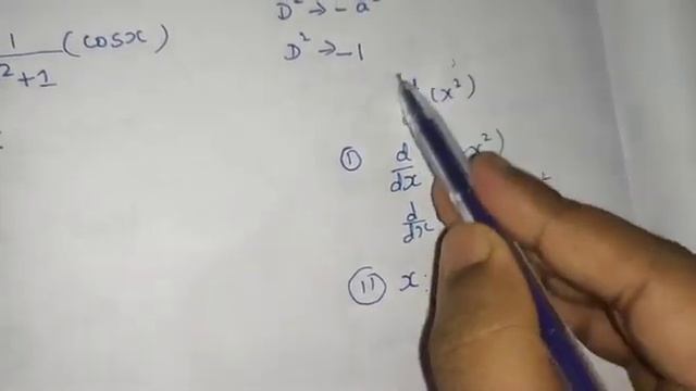 Solve: (D²+1)y= cosx смотреть онлайн