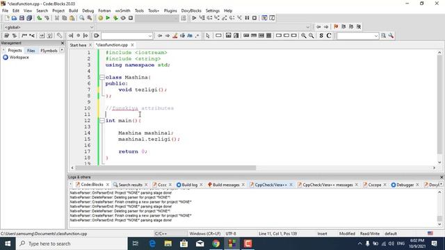 C++ Dasturlash tili (Classni ichida funksiya yaratish) смотреть онлайн