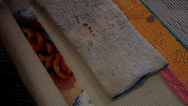 Как я вышиваю бисером на станке."За чаем" от Золотых ручек. смотреть онлайн