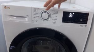 Washing machine LG F4M5VS6W 9KG all functions