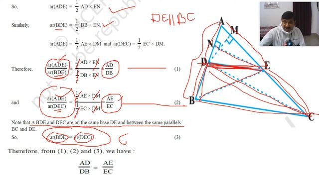 One concept of Similar Triangle Class 10 with revision 5 chapter смотреть онлайн