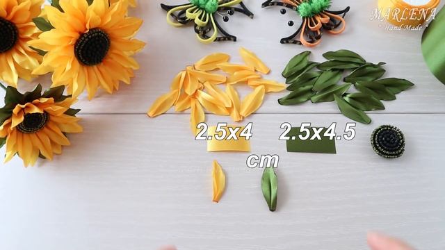 ? Вы просили и я сделала! ? ПОДСОЛНУХ из ЛЕНТ. Интерьерные цветы. Подарки своими руками смотреть онлайн