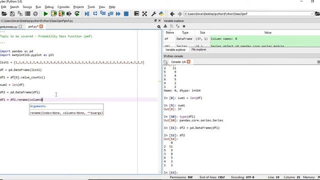 Statistics with Python | Machine Learning | Probability Mass Function with Python - P7 смотреть онлайн