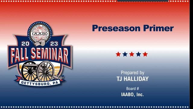 2023 Fall Seminar Preliminary Session #2 - Preseason Primer - TJ Halliday смотреть онлайн