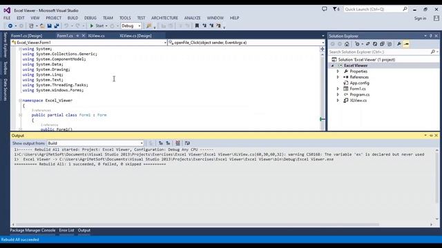 How to Create Excel Viewer in Winforms C# | Read Excel File and View смотреть онлайн