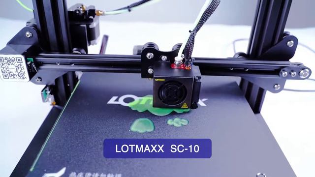 [OFFICIAL] A quick look at lotmaxx sc-10 printing a 3D model with fluorescence green filaments. смотреть онлайн