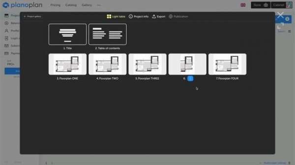 Planoplan Creating PDF project Beta