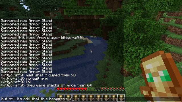 looking at stacked totems in minecraft смотреть онлайн